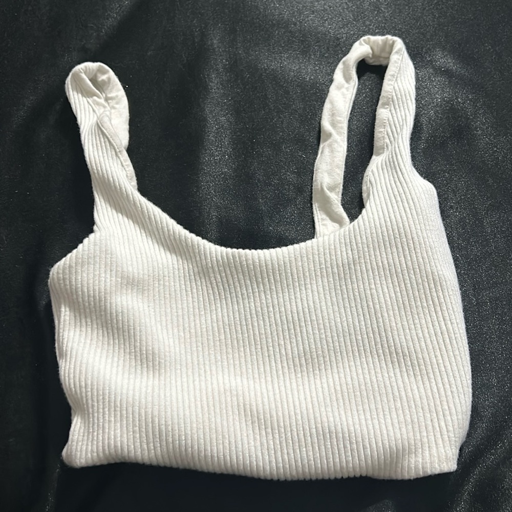 forever 21 white tank top